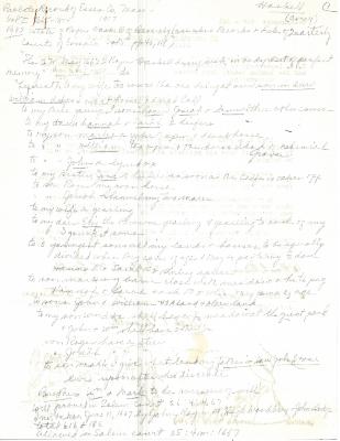 Haskell Family Probate Records of Essex Co. MA