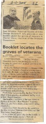 "Booklet locates the graves of veterans." Journal Inquirer article, February 11, 2005.