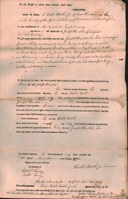 Copy of deed