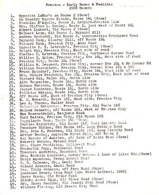 Coll. 001 Fold. 012 Doc. 003 p. 001 Early Homes and Families 1968 Owners