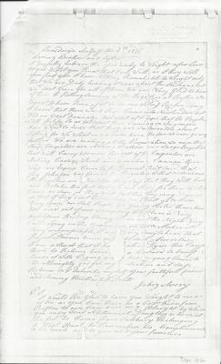 Photocopy of Jabez Avery letter, Ticonderoga 1775
