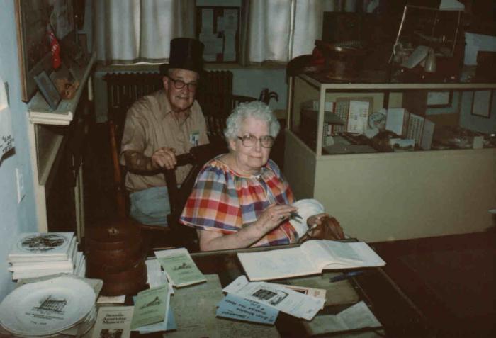 Photo of "Cousin Ellsworth" and "Grandma Dorothy Ellsworth Jensen", Seattle, WA