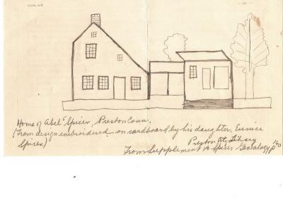 Home of Abel Spicer, Preston Conn.