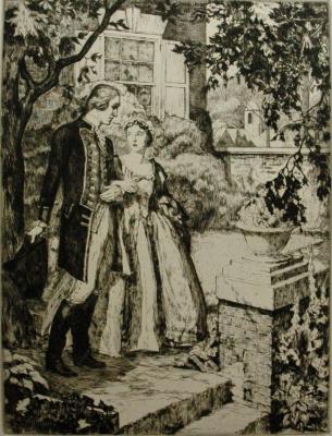 Washington's Courtship, from the portfolio, The Bicentennial Pageant of George Washington