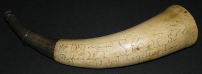 Eber Stone's powder horn (with flash)