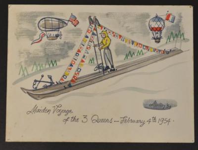 Maiden Voyage of the Three Queens - February 4, 1954