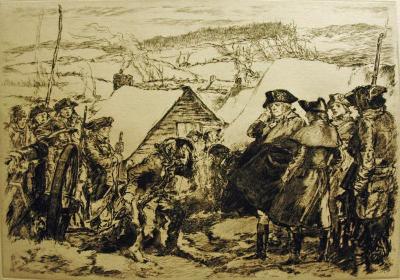 Valley Forge - Army's Desperate Plight, from the portfolio, The Bicentennial Pageant of George Washington