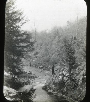 Below the Dam Looking Upstream