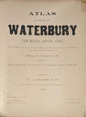 Atlas of City of Waterbury, New Haven County, Connecticut
