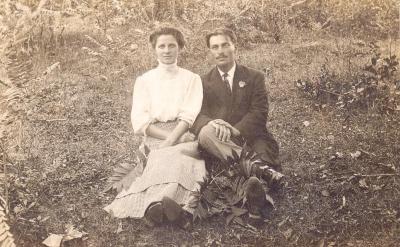 Mary and Julius Halasz outdoors