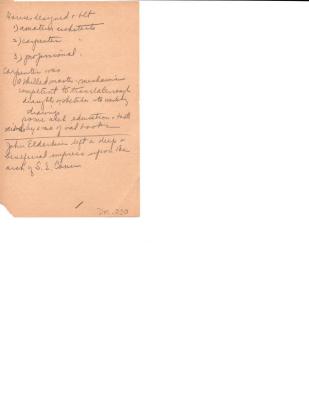 M. Hall Notes on Early House Architects
