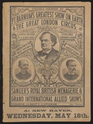 Courier: Advance Courier of Barnum's Greatest Show on Earth and the Great London Circus for May 18, 1881