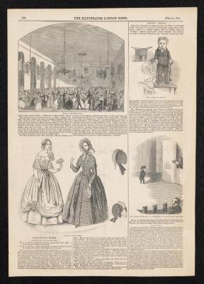 Newspaper: Article from Illustrated London News, February 24, 1844, about  Charles S. Stratton's (General Tom Thumb) performance