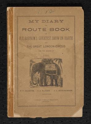Book: "Circus Route Book for 1882"