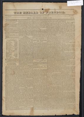 Newspaper: Herald of Freedom Vol. I No. 52, October 10, 1832