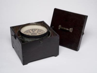 Equipment: Nautical compass owned by Charles S. Stratton