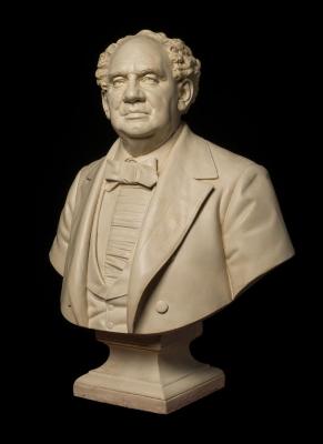 Sculpture: Bust of P. T. Barnum by Thomas Ball