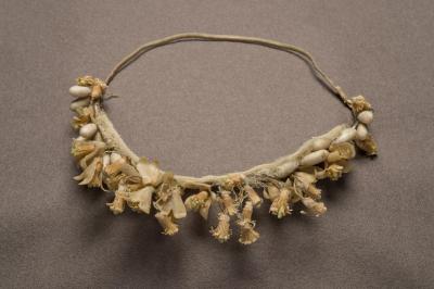 Textile: Bridal headpiece belonging to M. Lavinia Warren