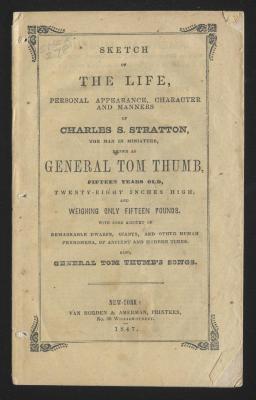 Book: "Sketch of the Life, Personal Appearance, Character and Manners of Charles S. Stratton"