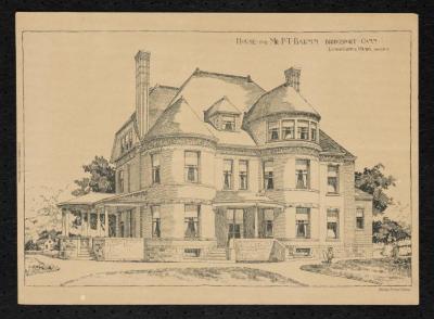 Print: "House for Mr. P.T. Barnum, Bridgeport, Conn."