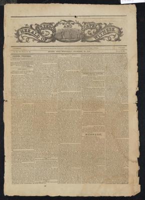 Newspaper: Herald of Freedom and Gospel Witness, Vol. II, New Series 9, December 12, 1832