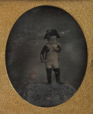 Photograph: General Tom Thumb (Charles S. Stratton) as Napoleon 