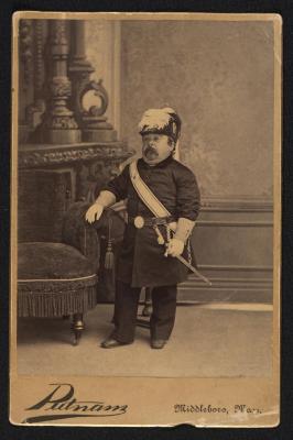 Photograph: Charles S. Stratton in Masonic uniform (owned by the Barnum Museum)