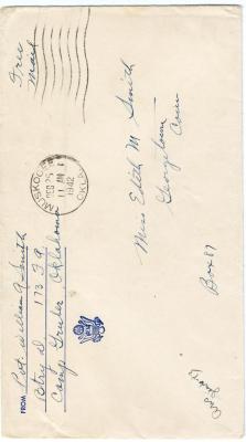 Letter and Envelope from William Smith to Edith Smith
