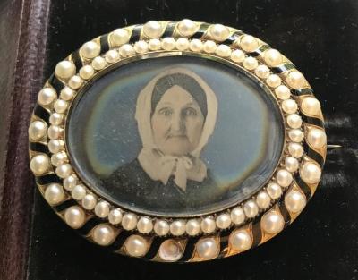 Mourning Brooch and Case