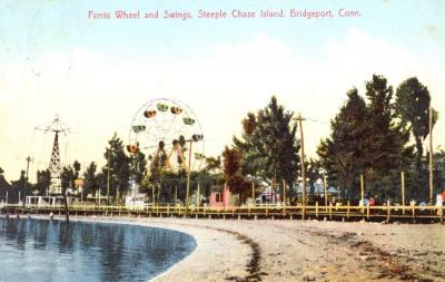 Ferris Wheel and Swings, Steeplechase Island, Bridgeport, Conn.