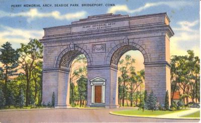 Perry Memorial Arch, Seaside Park. Bridgeport, Conn.